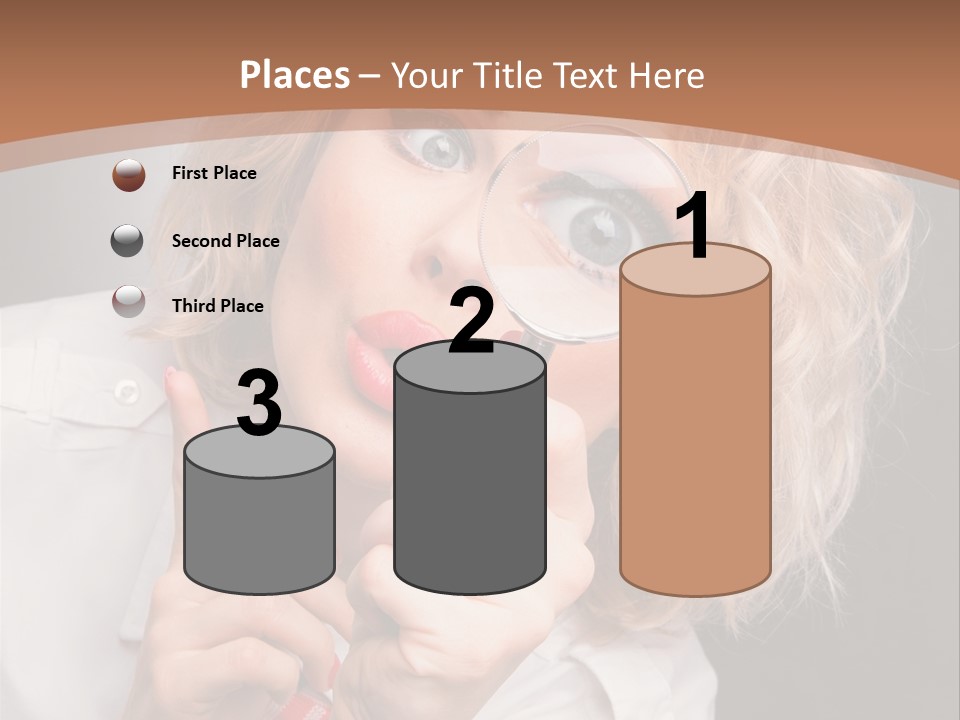 Woman Behold One PowerPoint Template