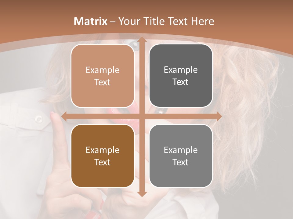 Woman Behold One PowerPoint Template