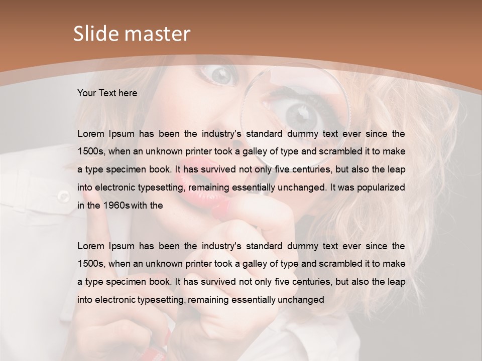 Woman Behold One PowerPoint Template