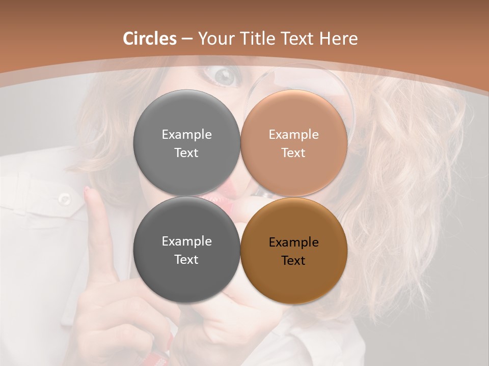 Woman Behold One PowerPoint Template