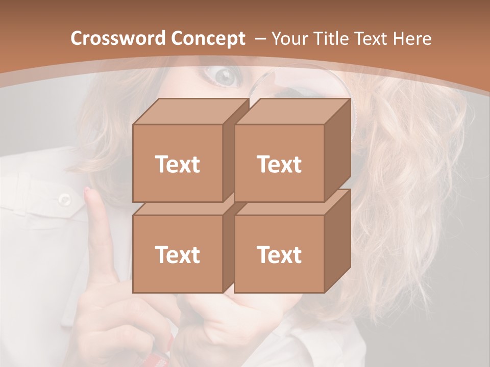 Woman Behold One PowerPoint Template