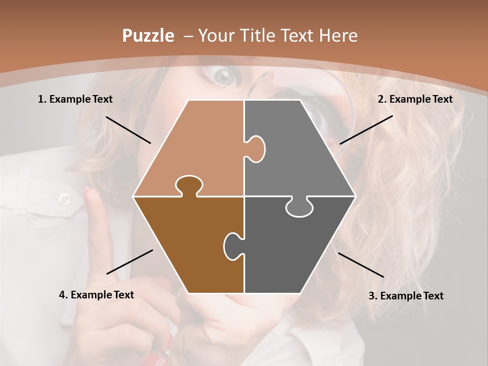 Woman Behold One PowerPoint Template