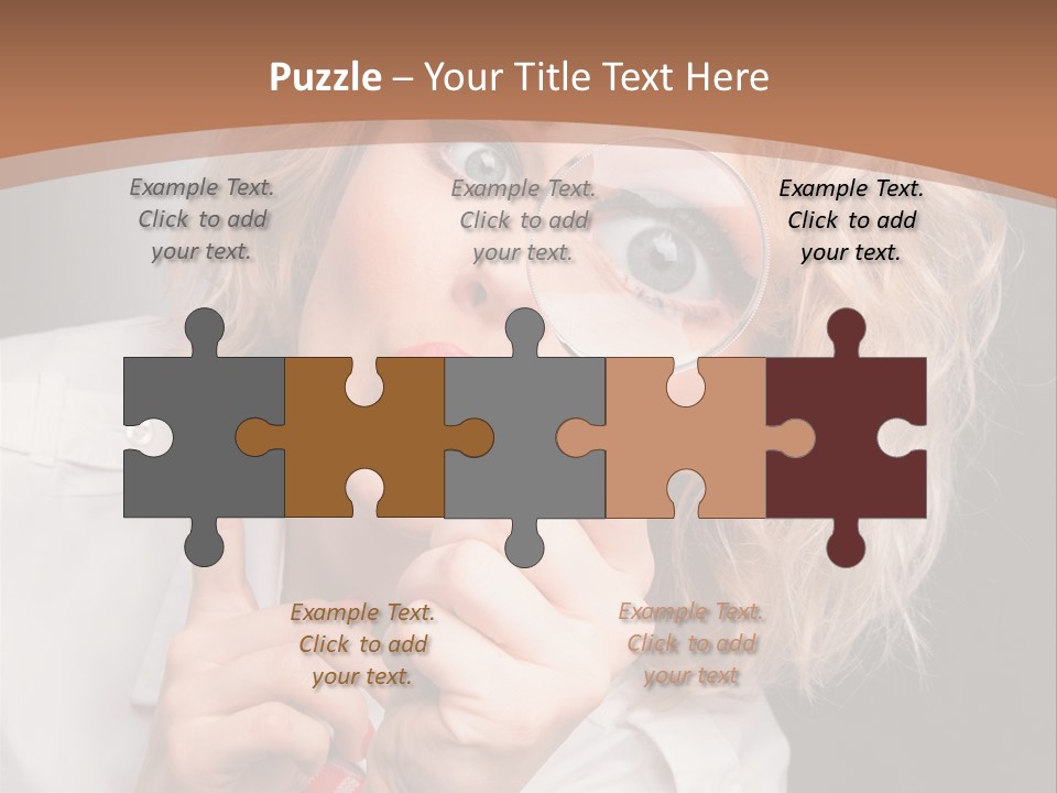 Woman Behold One PowerPoint Template