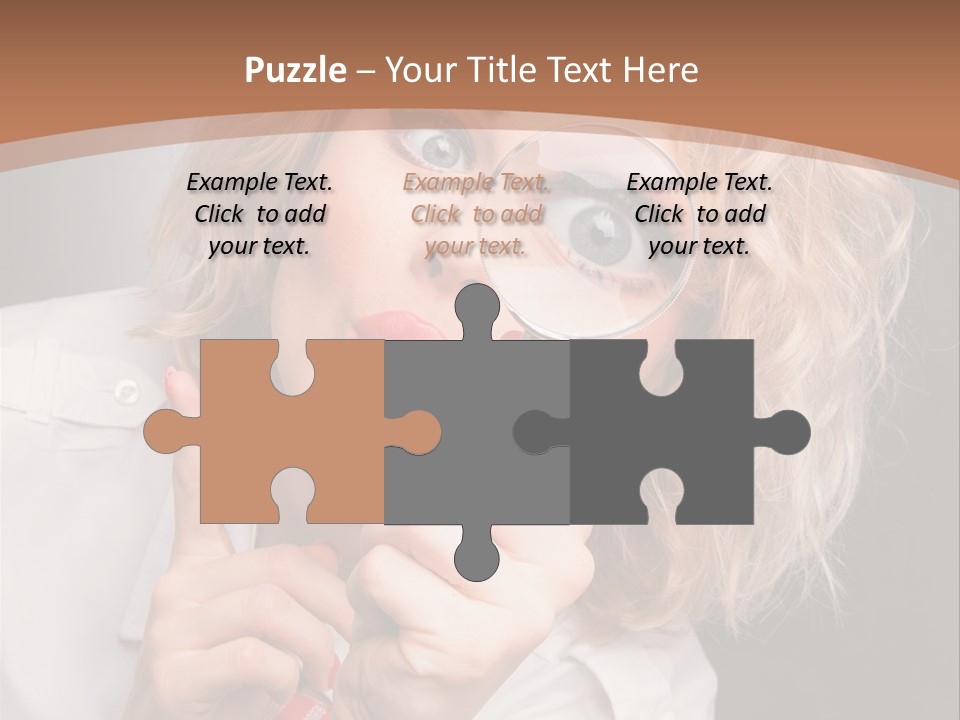 Woman Behold One PowerPoint Template