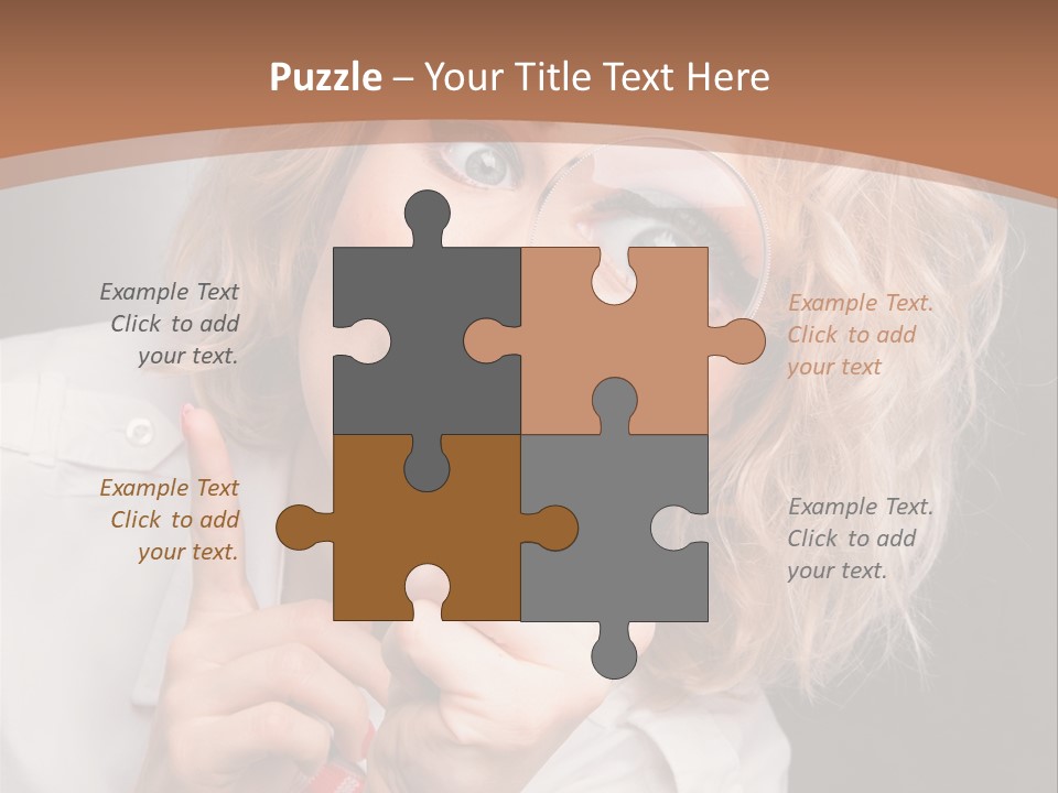 Woman Behold One PowerPoint Template