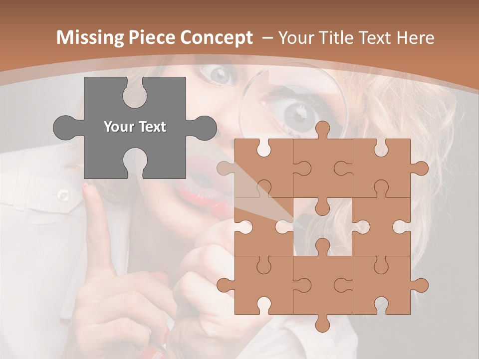 Woman Behold One PowerPoint Template