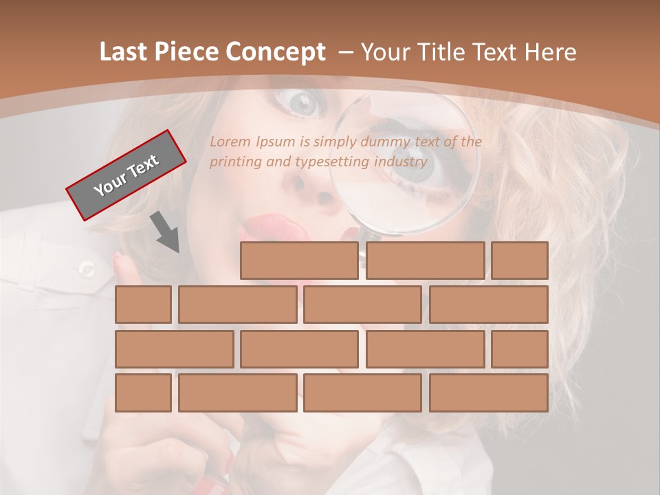 Woman Behold One PowerPoint Template
