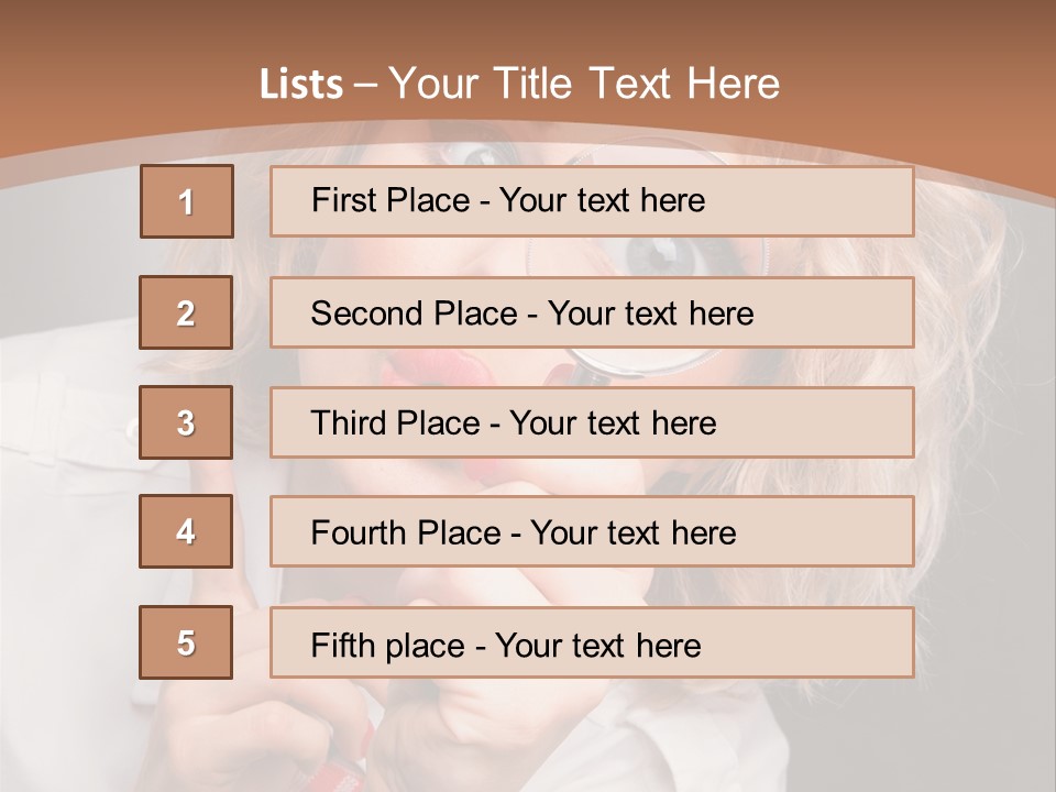 Woman Behold One PowerPoint Template