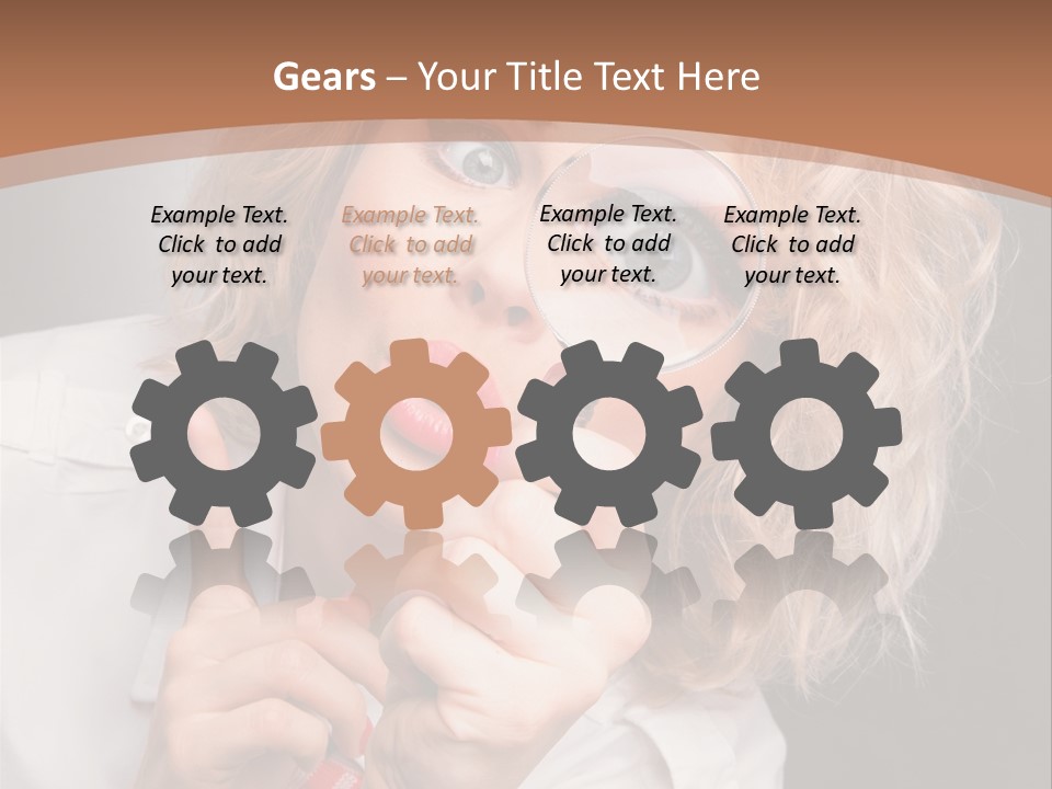 Woman Behold One PowerPoint Template