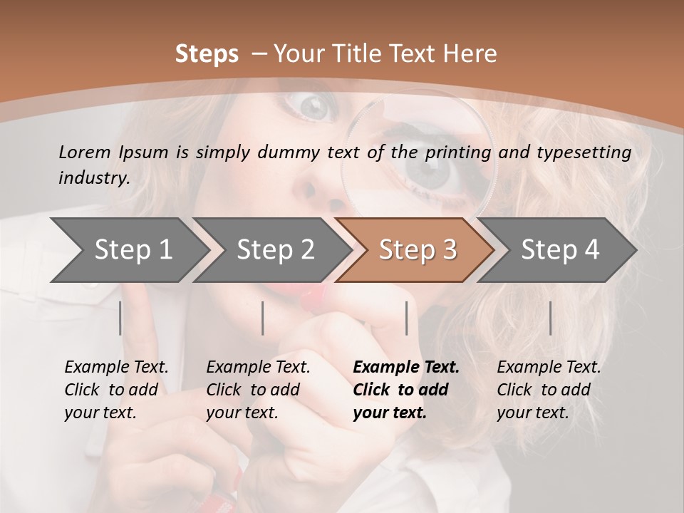 Woman Behold One PowerPoint Template