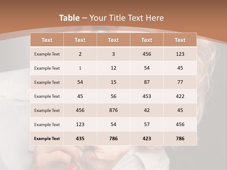 Woman Behold One PowerPoint Template