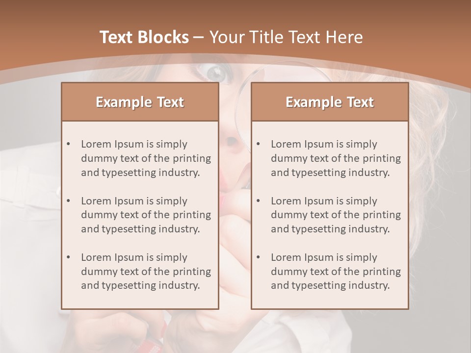 Woman Behold One PowerPoint Template