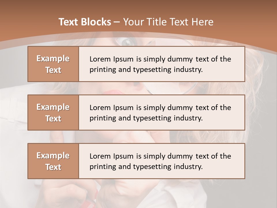 Woman Behold One PowerPoint Template