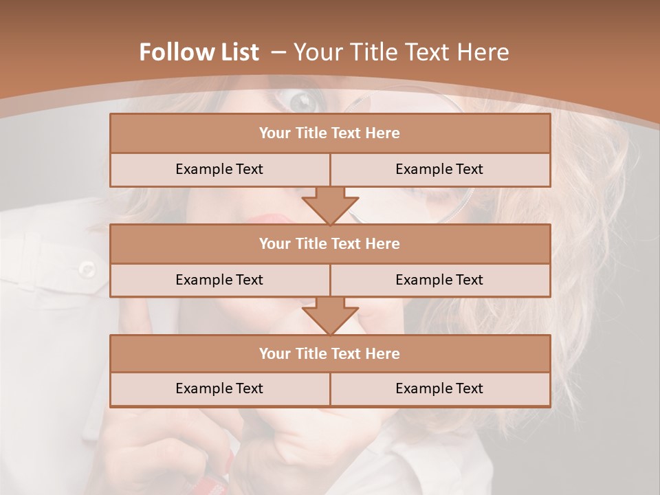 Woman Behold One PowerPoint Template