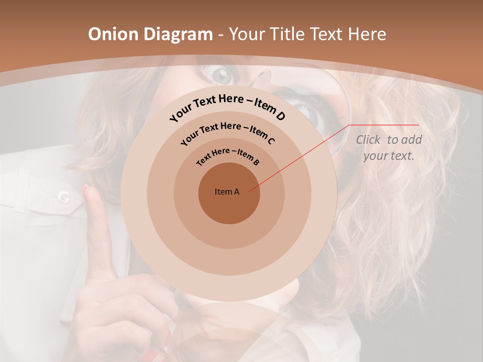 Woman Behold One PowerPoint Template