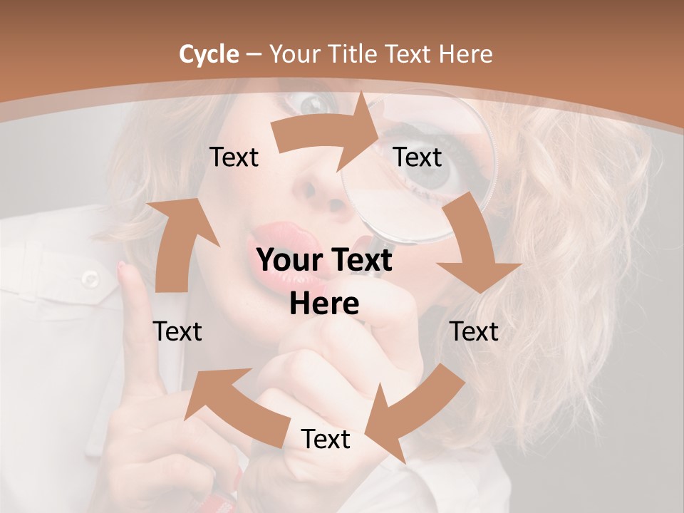 Woman Behold One PowerPoint Template