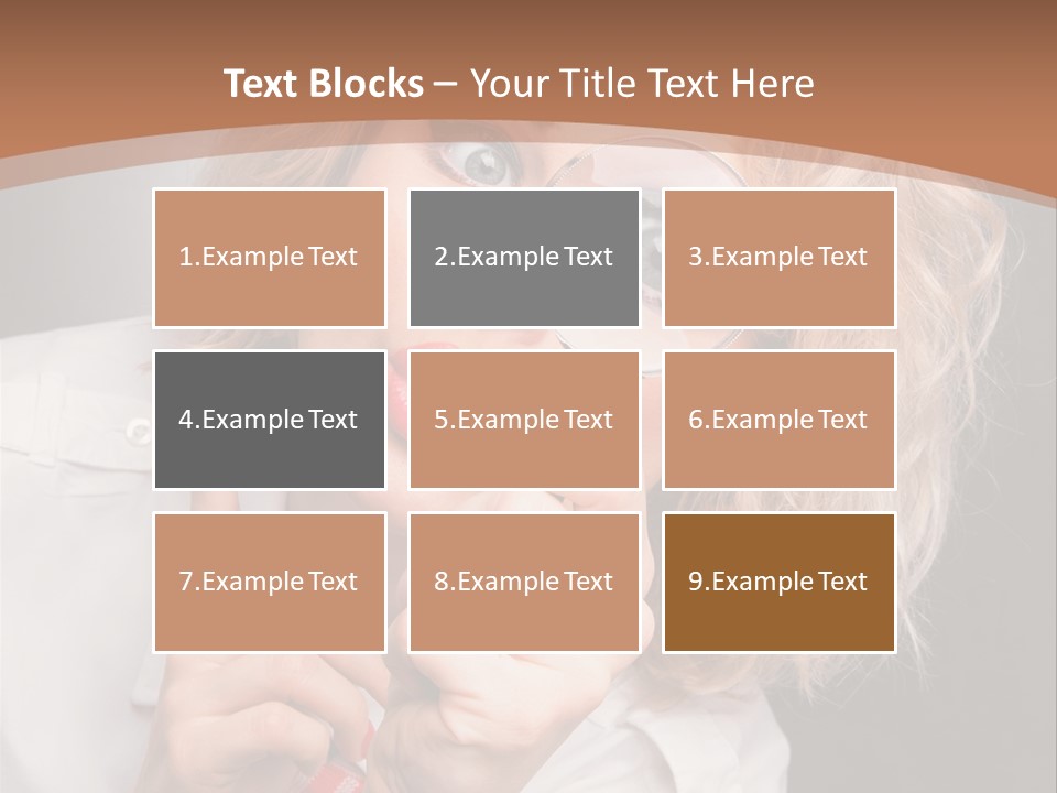 Woman Behold One PowerPoint Template