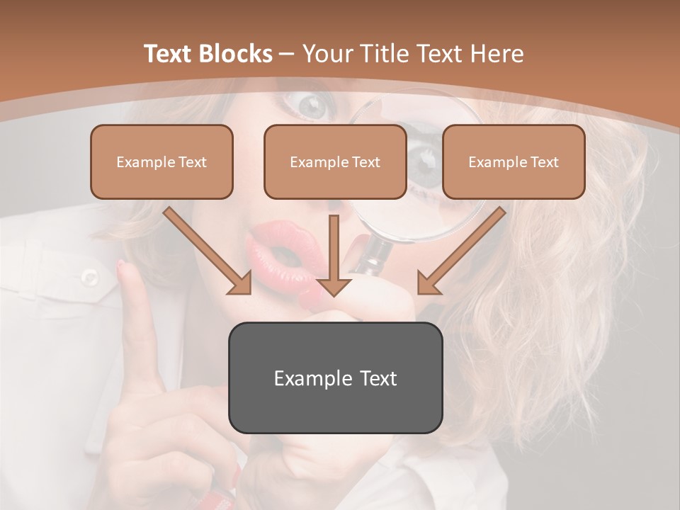 Woman Behold One PowerPoint Template