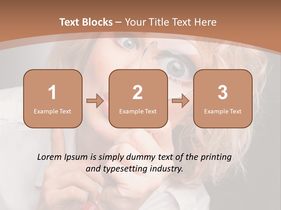 Woman Behold One PowerPoint Template