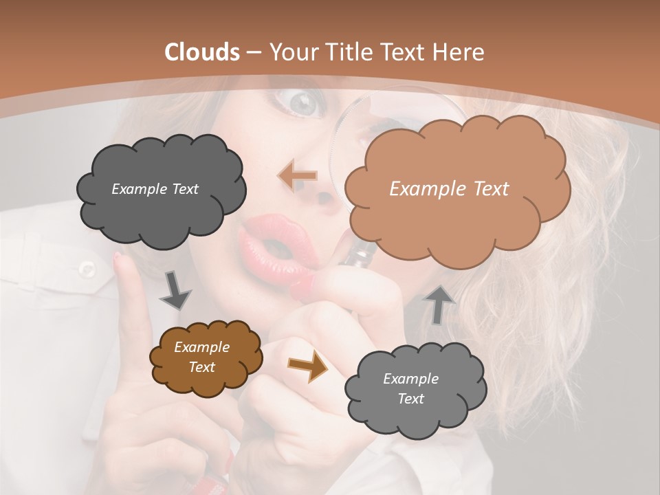 Woman Behold One PowerPoint Template
