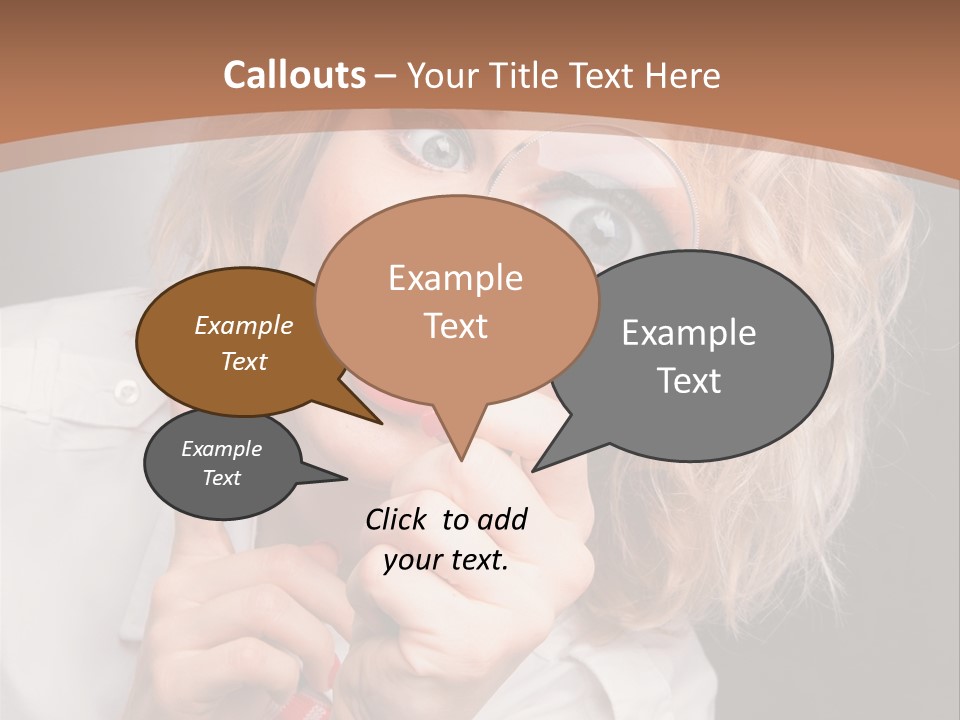 Woman Behold One PowerPoint Template
