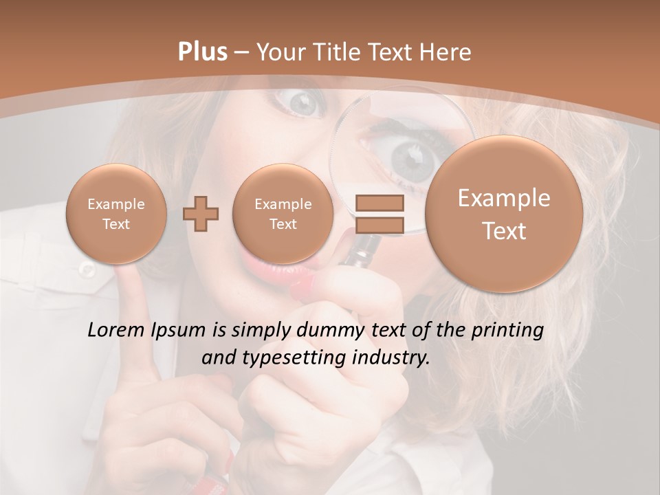Woman Behold One PowerPoint Template