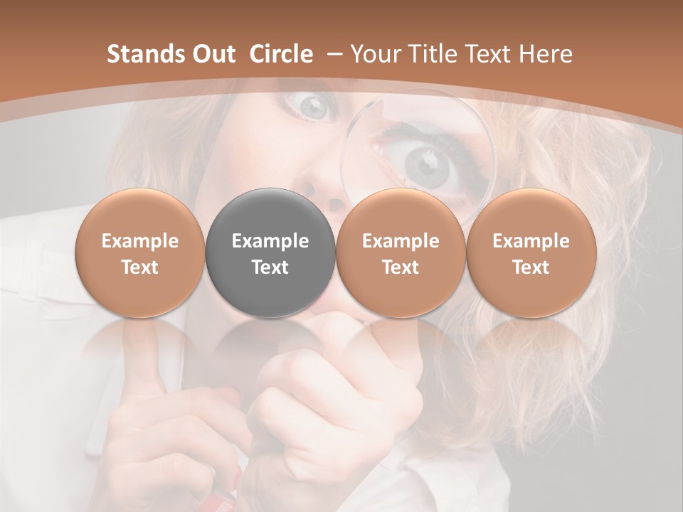 Woman Behold One PowerPoint Template