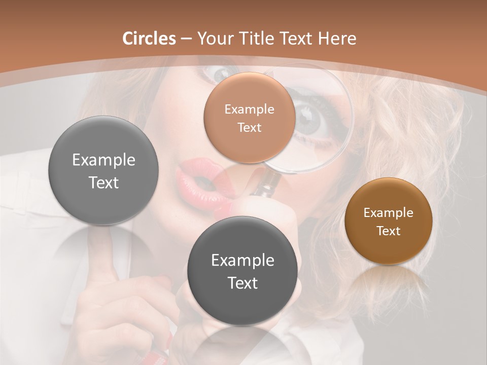 Woman Behold One PowerPoint Template