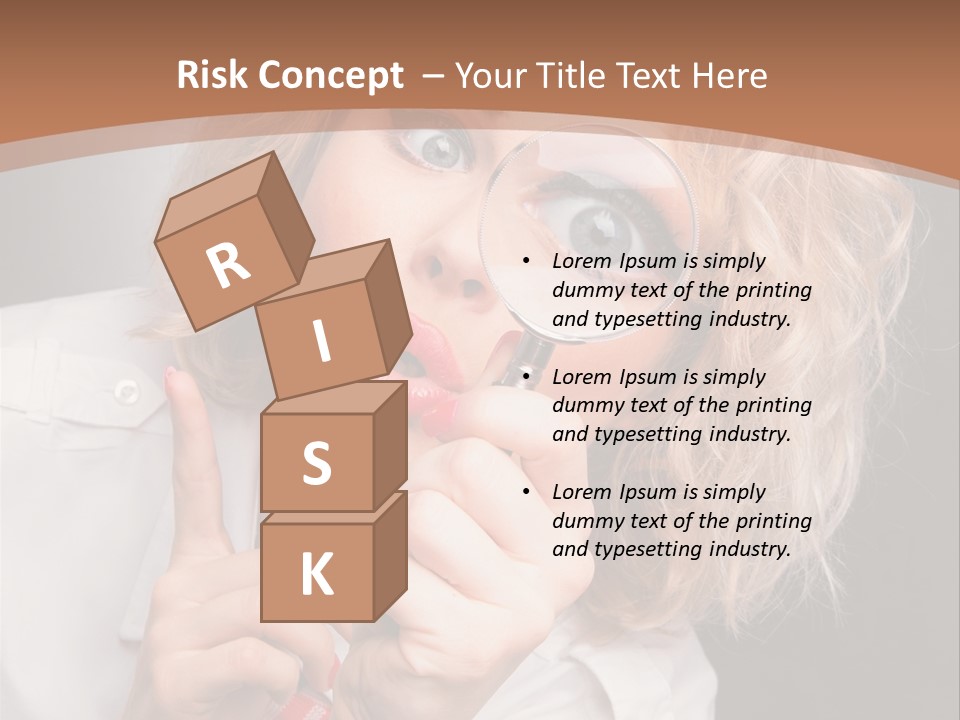 Woman Behold One PowerPoint Template