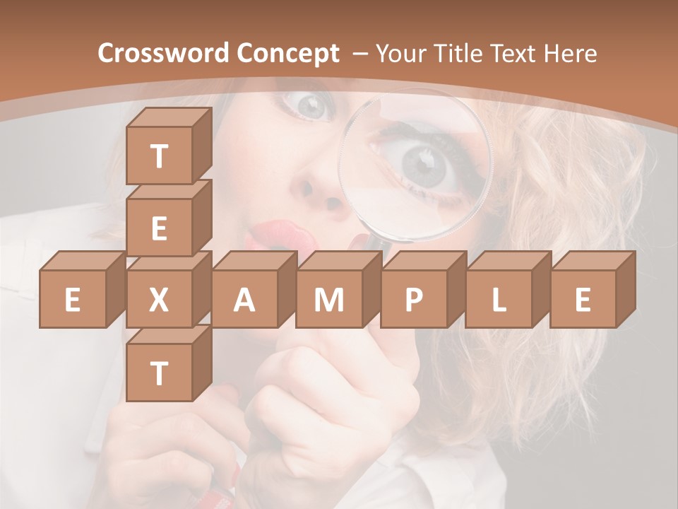 Woman Behold One PowerPoint Template