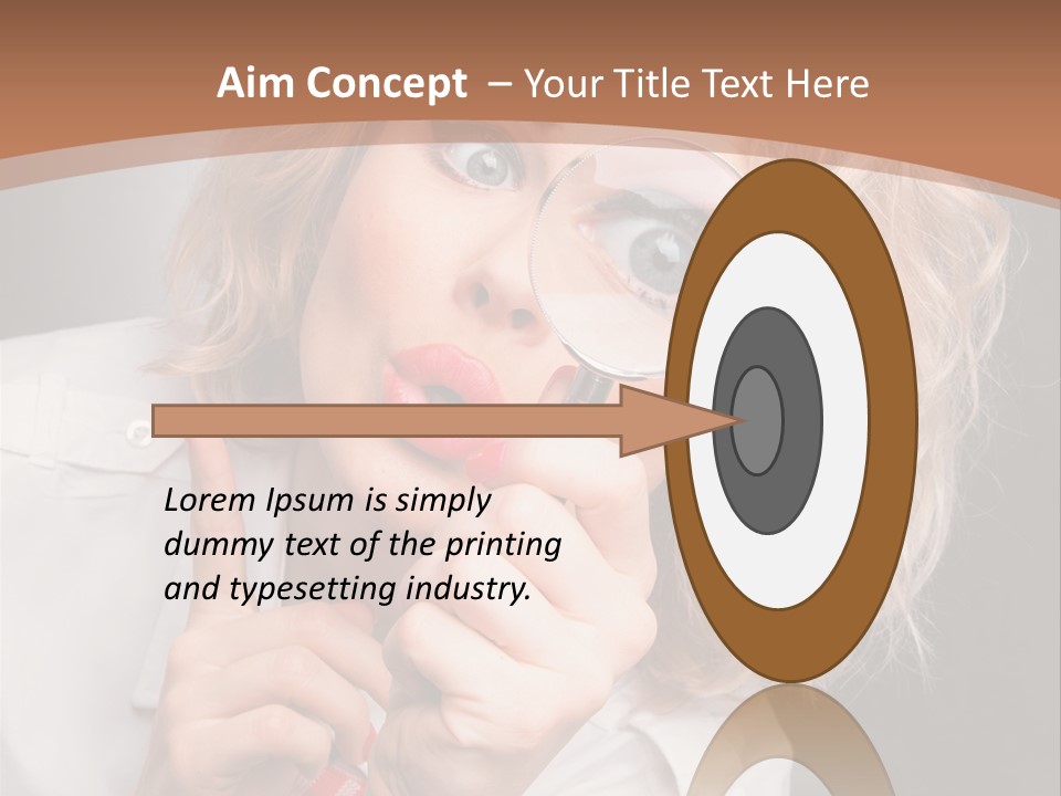 Woman Behold One PowerPoint Template