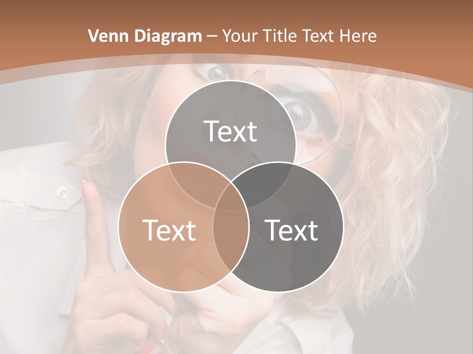 Woman Behold One PowerPoint Template