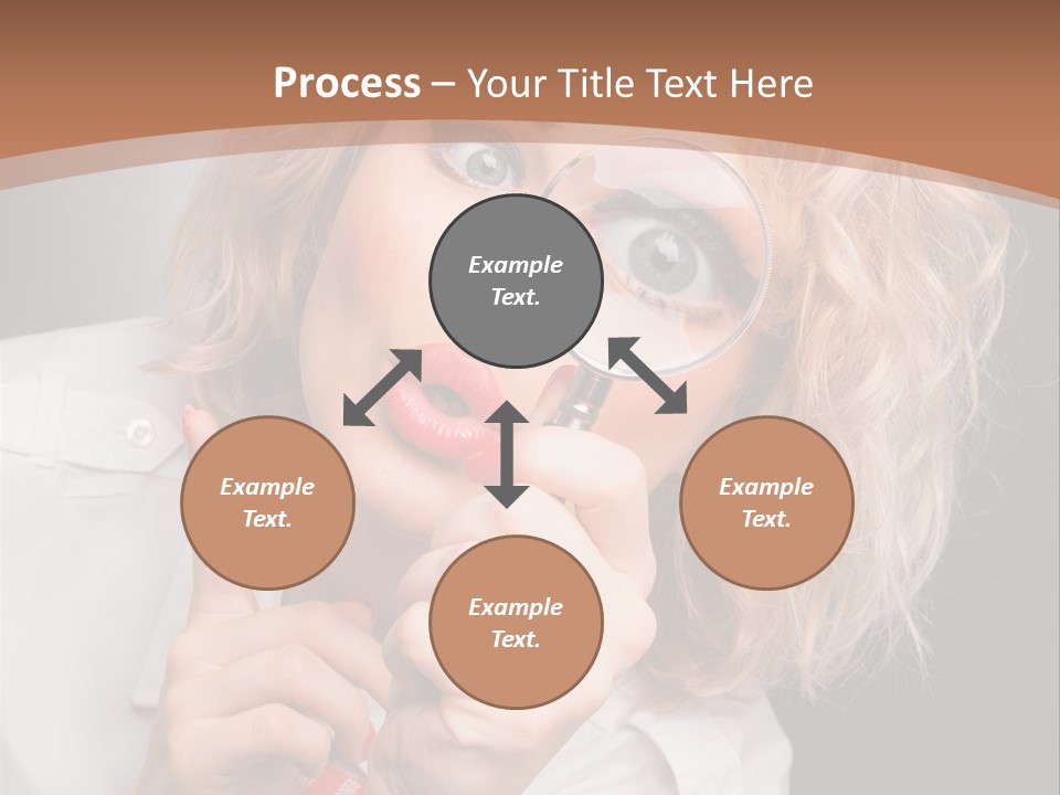 Woman Behold One PowerPoint Template