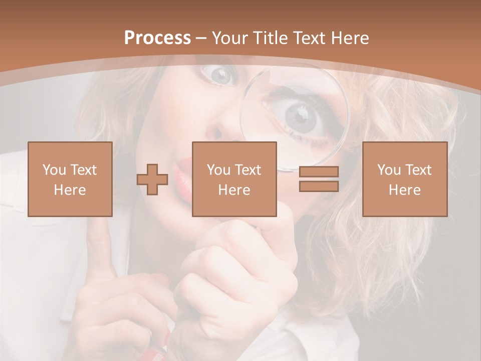 Woman Behold One PowerPoint Template