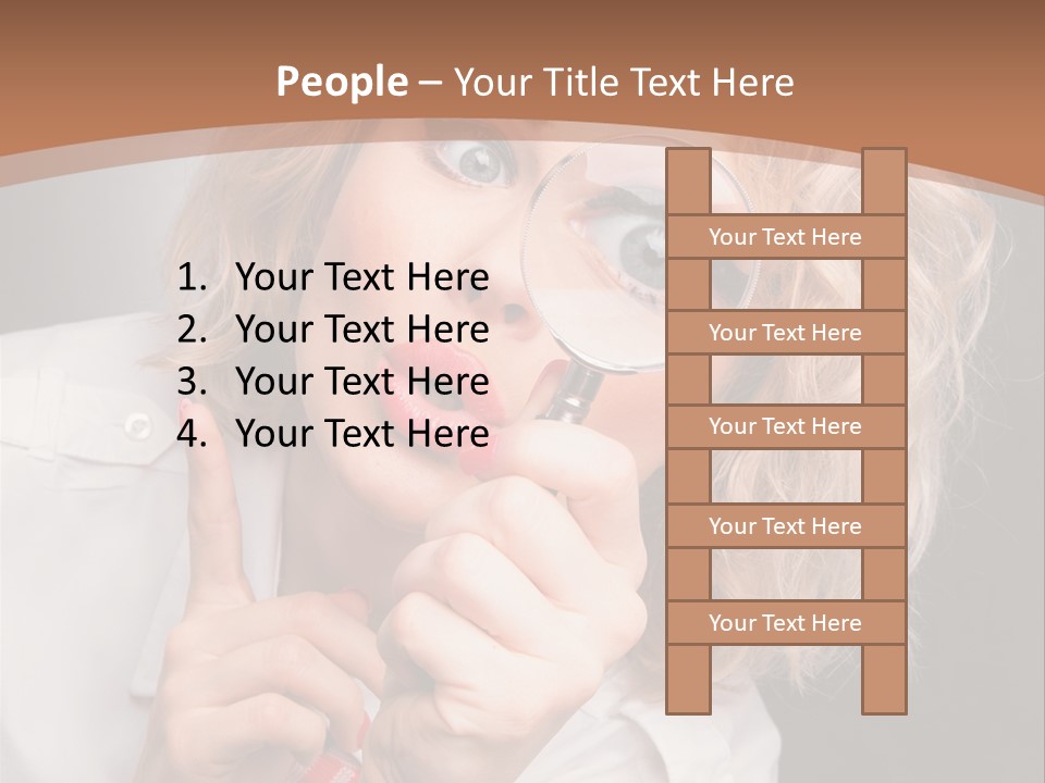 Woman Behold One PowerPoint Template