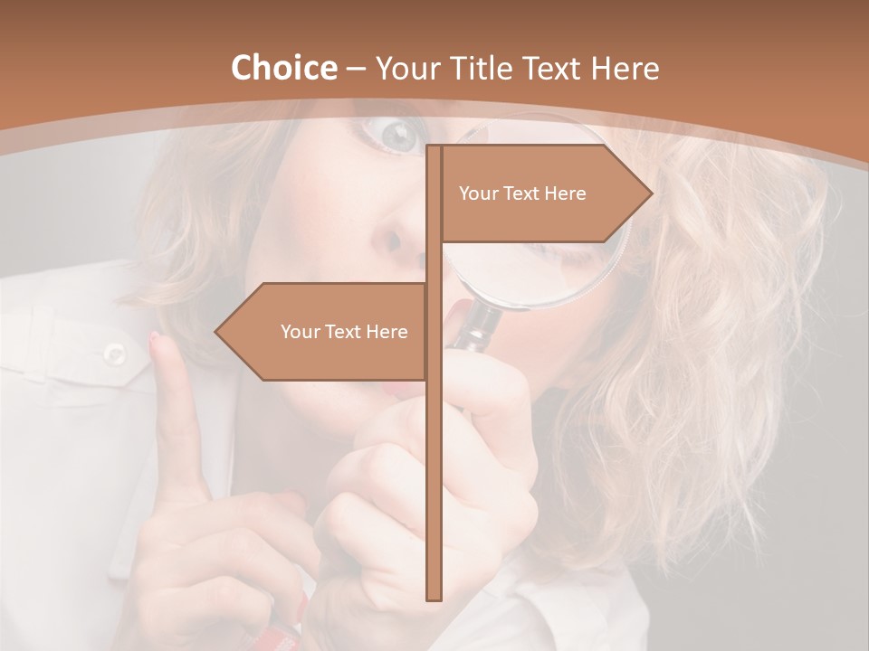 Woman Behold One PowerPoint Template