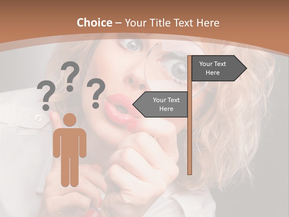 Woman Behold One PowerPoint Template