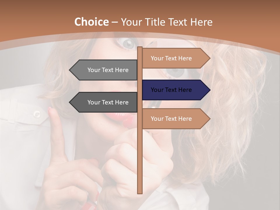 Woman Behold One PowerPoint Template