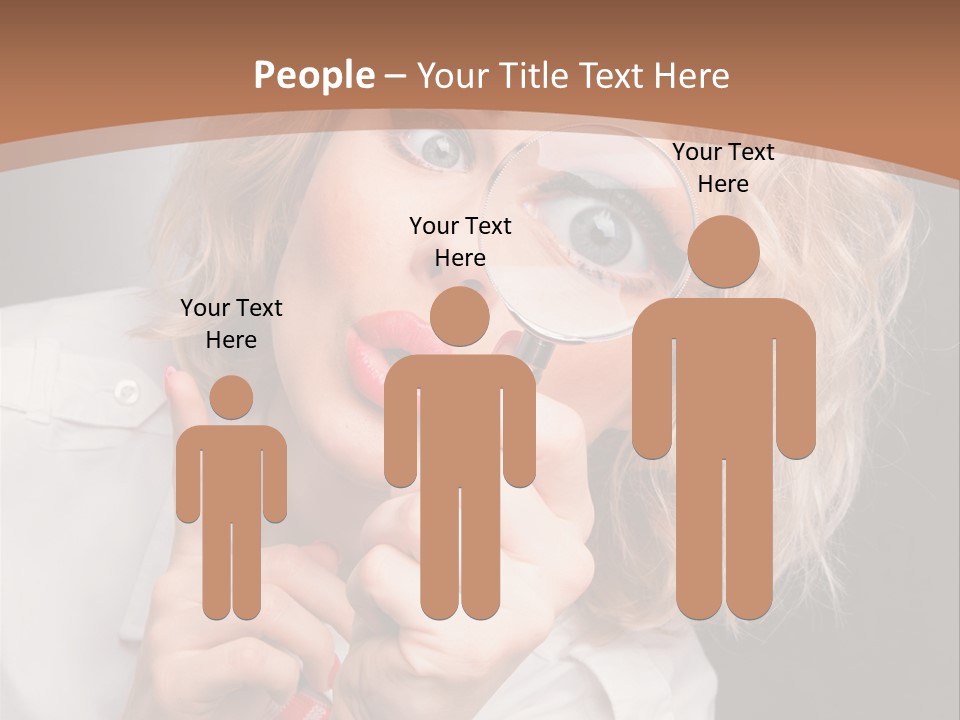 Woman Behold One PowerPoint Template