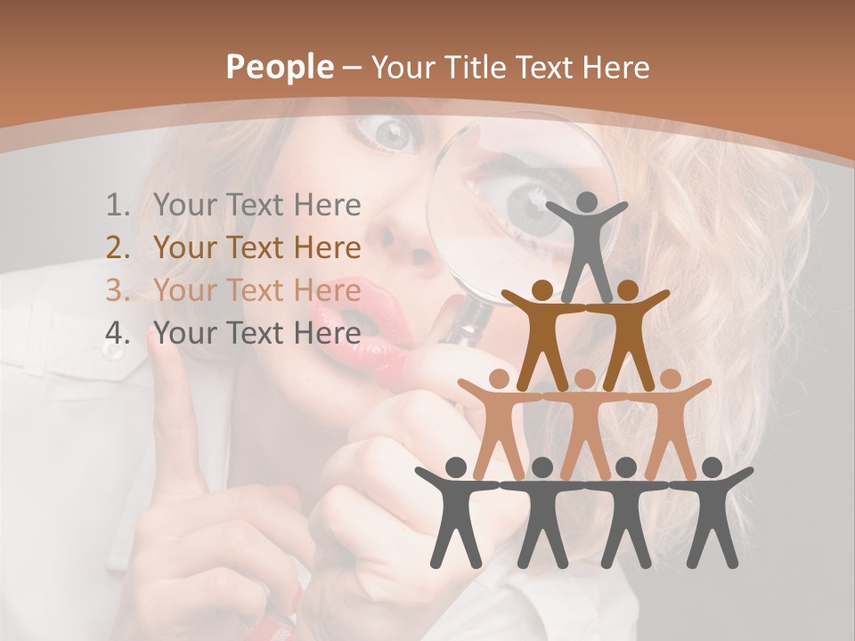 Woman Behold One PowerPoint Template