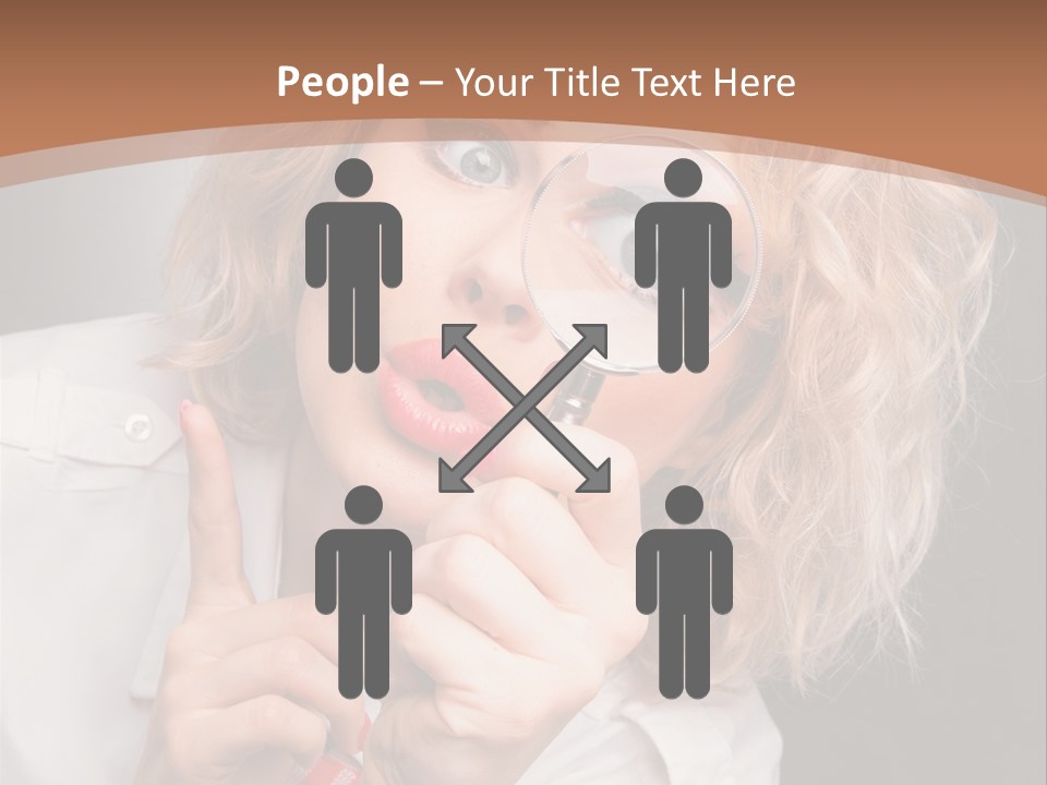 Woman Behold One PowerPoint Template