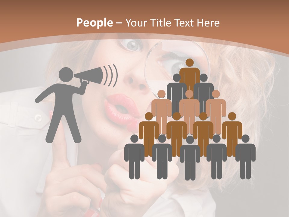 Woman Behold One PowerPoint Template