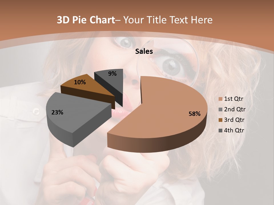Woman Behold One PowerPoint Template