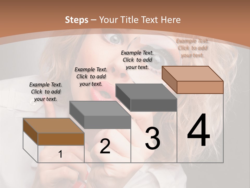 Woman Behold One PowerPoint Template