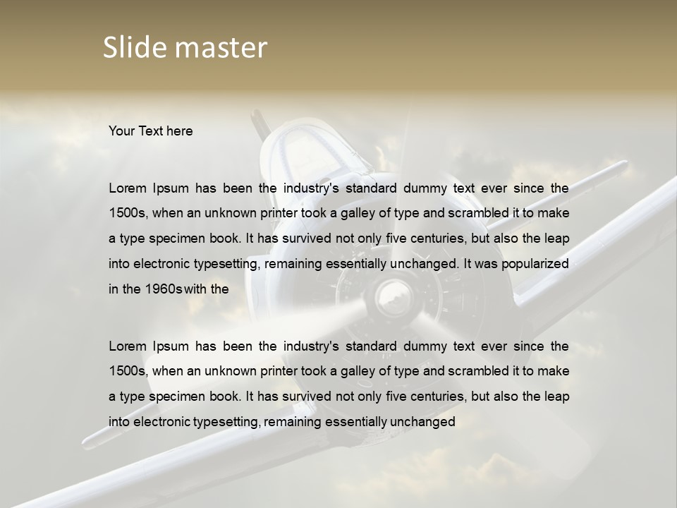 Flight Technology Military PowerPoint Template