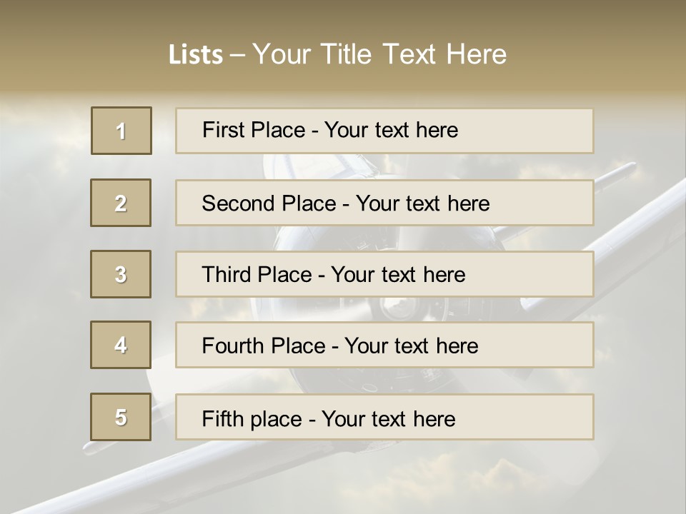 Flight Technology Military PowerPoint Template