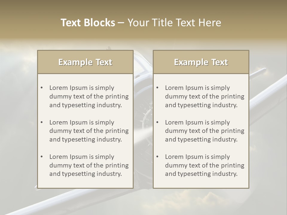 Flight Technology Military PowerPoint Template
