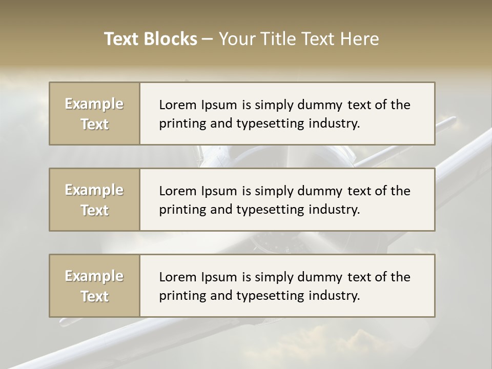 Flight Technology Military PowerPoint Template