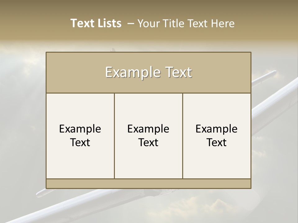 Flight Technology Military PowerPoint Template