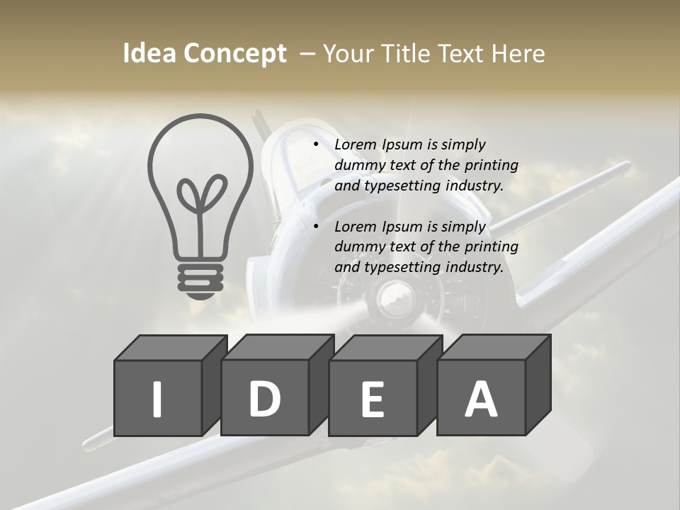 Flight Technology Military PowerPoint Template